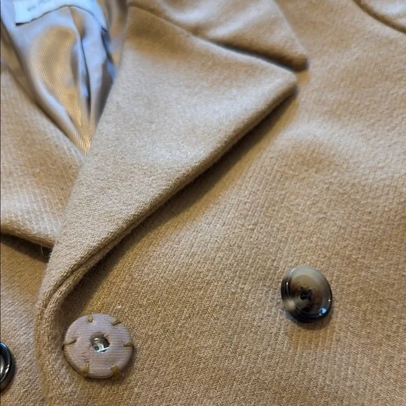 Lands' End Tan Trench Coat - Picture 7 of 8